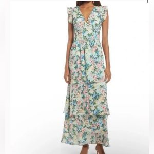 Nordstrom Fourteenth Place Tiered Floral Dress perfect for summer wedding guest